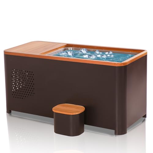BENOVO Cold Plunge Tub with 110V1.5HP Dual-System Heater Ice Chiller,150 Gal XXL Ice Bath Tub for Athletes with Lid