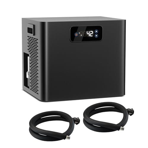 Ice Bath Chiller for Cold Plunge, 1/3HP Cold Plunge Chiller with Built-in Pump & Filter, Upgraded Insulated Hoses, Submersible Pump, Ideal for Cold Therapy Recovery and Different Cold Plunge Tub 110V