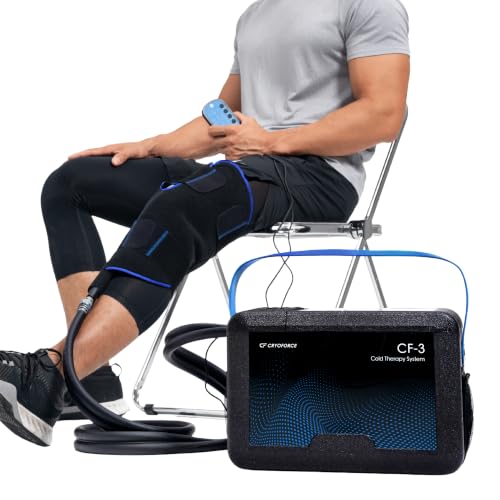 CF-3 Pro Cold Therapy Machine, 16.8QT Large-Capacity Ice Therapy System for Full Knee & Shoulder Coverage, Programmable Recovery System for ACL, TKR & Sports Training