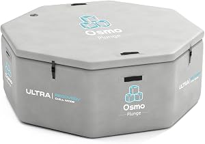 Inflatable Octagonal Ice Bath Tub for Athletes Extra Large Cold Plunge Tub for Recovery Wa