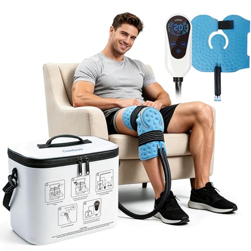 Cold Therapy Machine, Portable Ice Machine for Knee After Surgery with Programmable Timer and Quiet Pump, Cold Water Circulation System for ACL Rotator Cuff, Shoulder and Hip Surge