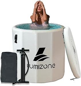 Lumizone Inflatable Cold Plunge Tub 118 Gallons Capacity Ice Bath Portable Ice Bath Tub Co