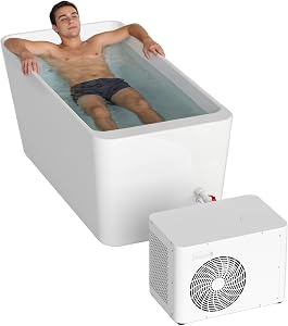 Ice Bath Tub with Water Chiller, Large Ice Bath for Full-Body Recovery, Whisper-Quiet Cool