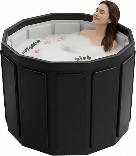 Portable Bathtub for Adult, Foldable Soaking Bathtub for Hot SPA&Ice B — Build quality and design details up close