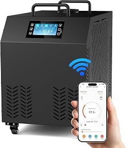 Cold Plunge Chiller, 1HP Upgraded Ice Bath Chiller & Heater for Tub – 37℉–107℉, WiFi C