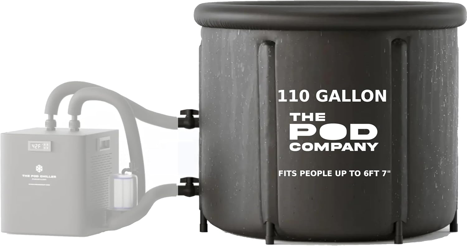 The Pod Company Ice Pod Pro Cold Plunge Tub, 110 Gallon (420L) Inflatable Ice Bath for Adults, Fits Up to 6'7
