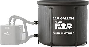 The Pod Company Ice Pod Pro Cold Plunge Tub, 110 Gallon (420L) Inflatable Ice Bath for Adu