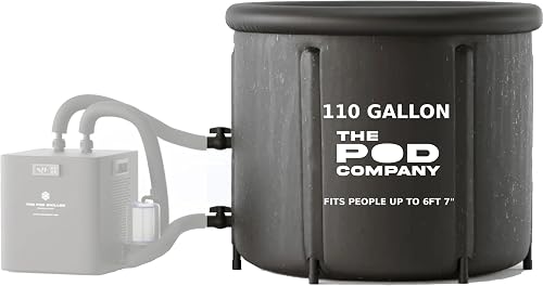 The Pod Company Ice Pod Pro Cold Plunge Tub, 110 Gallon (420L) Inflata — Build quality and design details up close