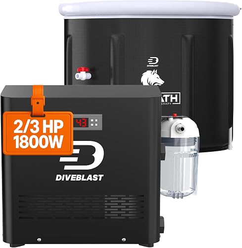 Diveblast Cold Plunge Tub With Water Chiller, Pump and Filter - Low Co — Build quality and design details up close