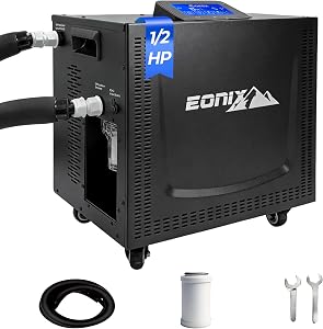 EONIX 1/2HP Upgraded Cold Plunge Chiller,Ice Bath Water Chiller for Cold Plunge Tubs,Built