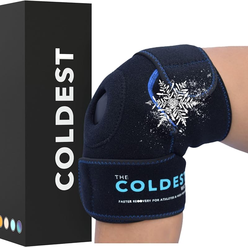 The Coldest Knee Ice Pack Wrap, Hot and Cold Therapy - Reusable Compre — Size, capacity and configuration compared