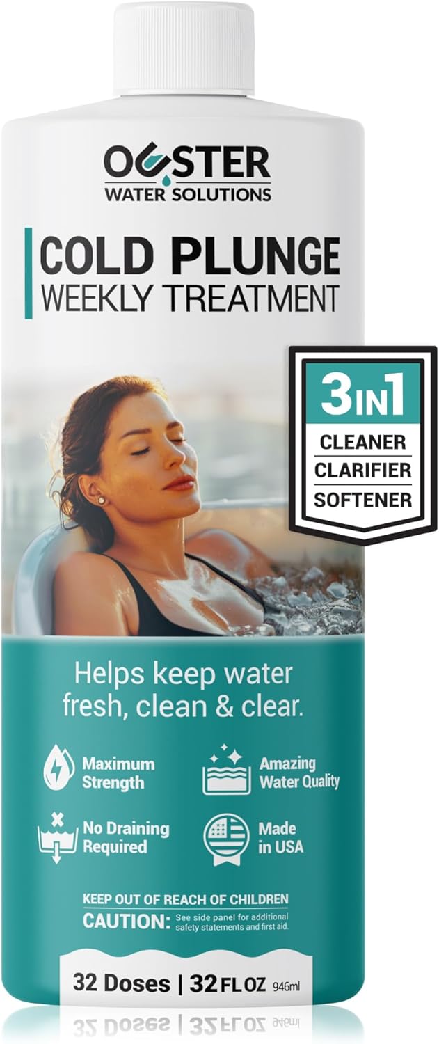 Bio Ouster 3in1 Weekly Cold Plunge Water Treatment - Cleaner, Clarifier, and Softener for Cold Plunge and Ice Bath - Water...