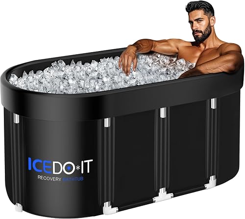 Tomaje Upgrade 129 Gal XL Large Oval Ice Bath Tub for Athletes, Collap — Real-world performance testing in action