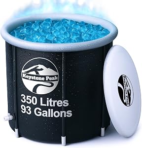 Keystone Peak Cold Plunge Tub – Portable Ice Bath Tub for Athletes & Adults – Inflatab