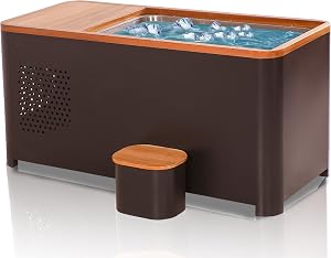 BENOVO Cold Plunge Tub with 110V1.5HP Dual-System Heater Ice Chiller,150 Gal XXL Ice Bath