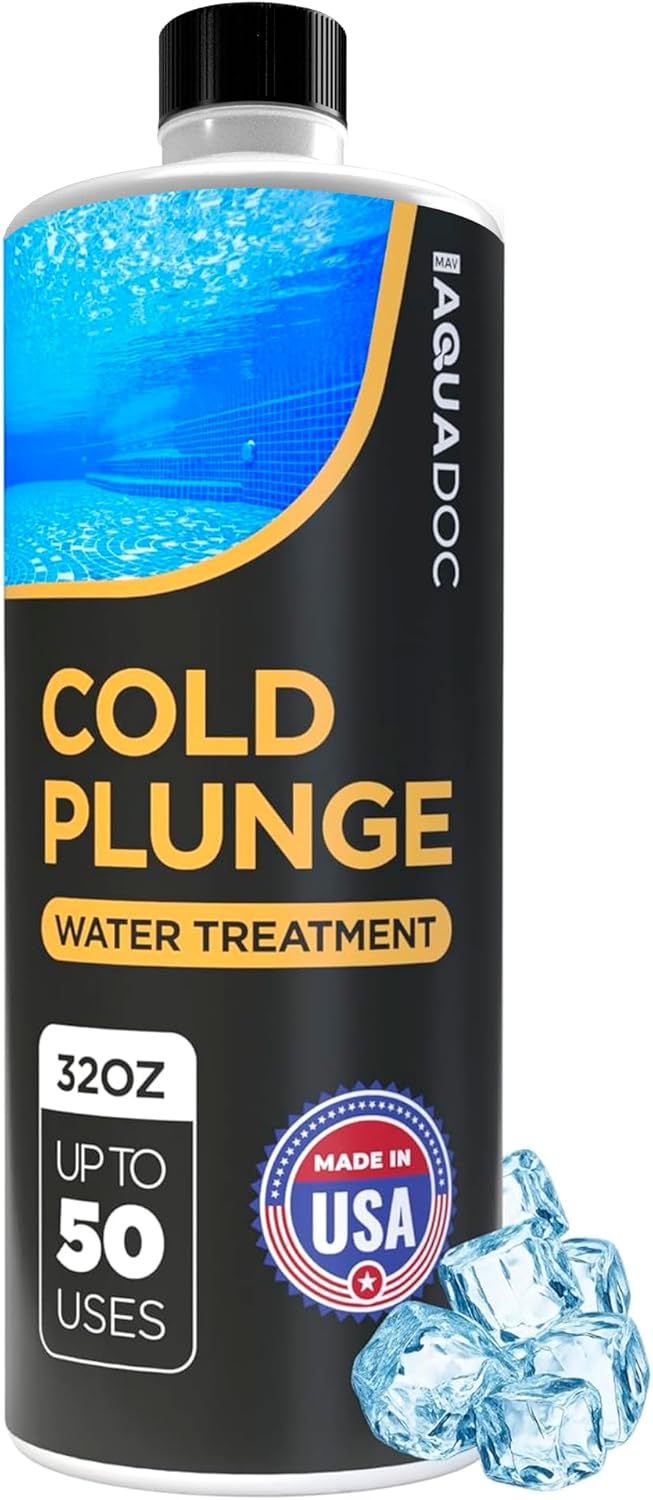 AquaDoc Cold Plunge Water Treatment - 32 oz - Ice Bath Cleaner and Water Stabilizer - Cold Plunge Weekly Treatment for Fre...