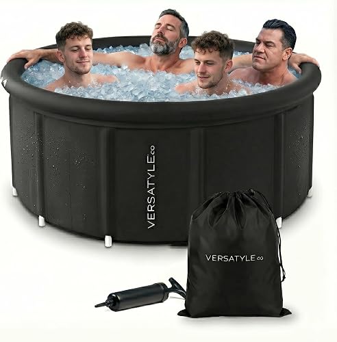 Versatyle XXL Ice Bath Tub for Adults, Extra Large Cold Plunge with St — Build quality and design details up close