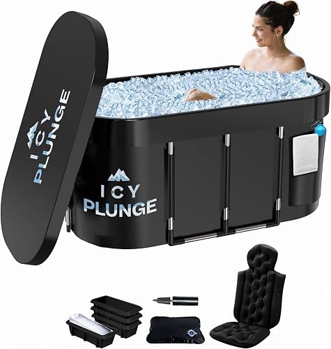 IcyPlunge Cold Plunge Tub - 140+ Gallon Ice Plunge for Athletes & Adul — Build quality and design details up close