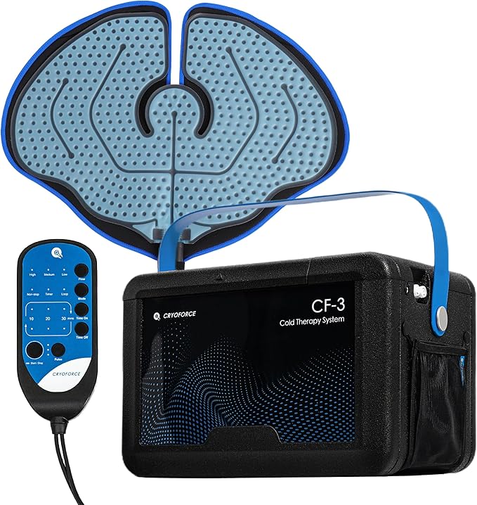 CF-3 Pro Cold Therapy Machine, 16.8QT Large-Capacity Ice Therapy System for Full Knee & Shoulder Coverage, Programmable Recovery System for ACL, TKR & Sports Training