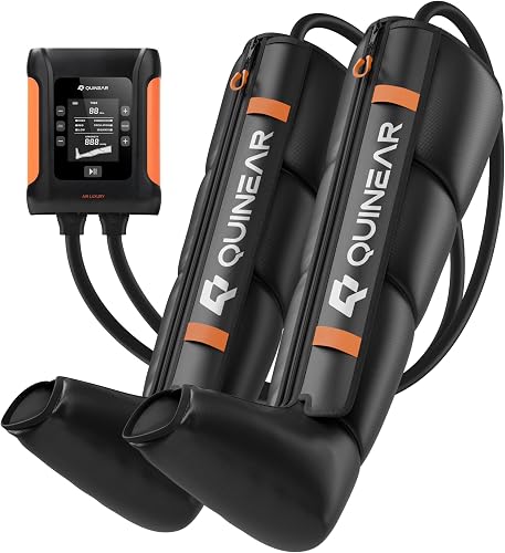 QUINEAR Professional Leg Recovery System, Cordless Air Compression Boo — Real-world performance testing in action